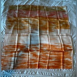 Vintage Acetate Scarf by Glentex. Pastel colors. EUC CLEAN! Peach, pink, tan.